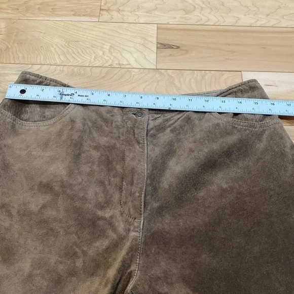Vintage Brown Suede Pants - Picture 3 of 17